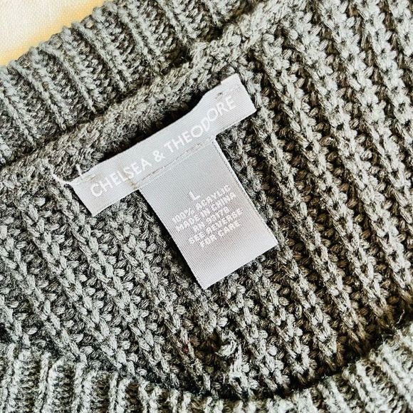 Chelsea & Theodore L black sleeveless sweater pullover scoopneck - Picture 11 of 12